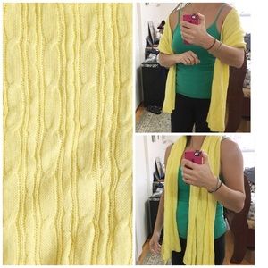 5/$25 NEW Old Navy yellow knit scarf, wrap.